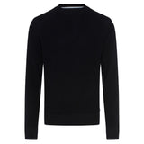 Brax Herren Strickpullover - Roy, Rundhals, Baumwolle-Wollmix, Strukturstrick