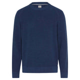 Brax Herren Strickpullover - Roy, Rundhals, Baumwolle-Wollmix, Strukturstrick