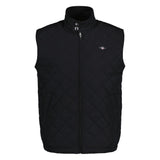 GANT men's quilted gilet – QUILTED WINDCHEATER VEST, zip, stand-up collar