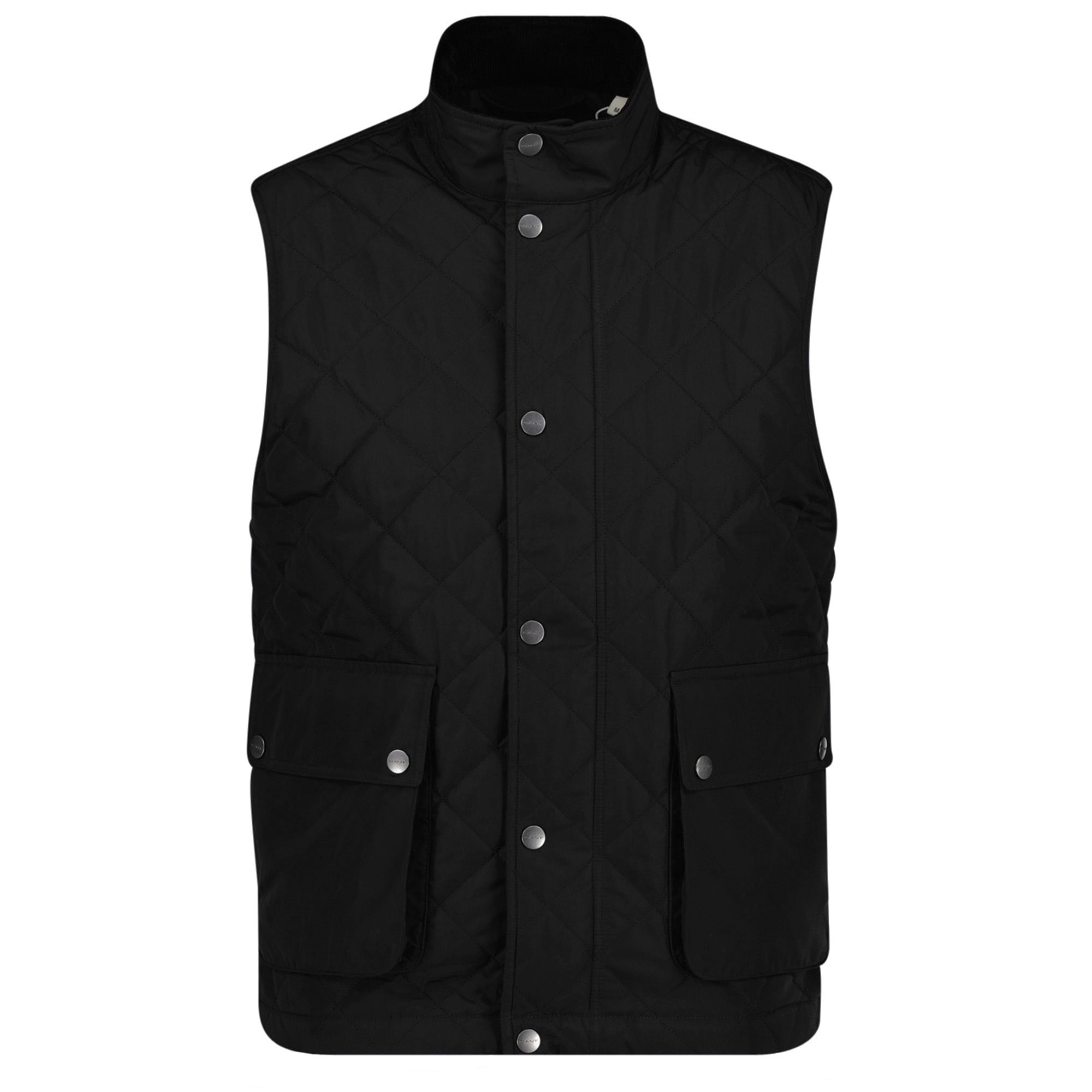 GANT Herren Steppweste - CLASSIC QUILTED VEST, Reißverschluss, Stehkragen