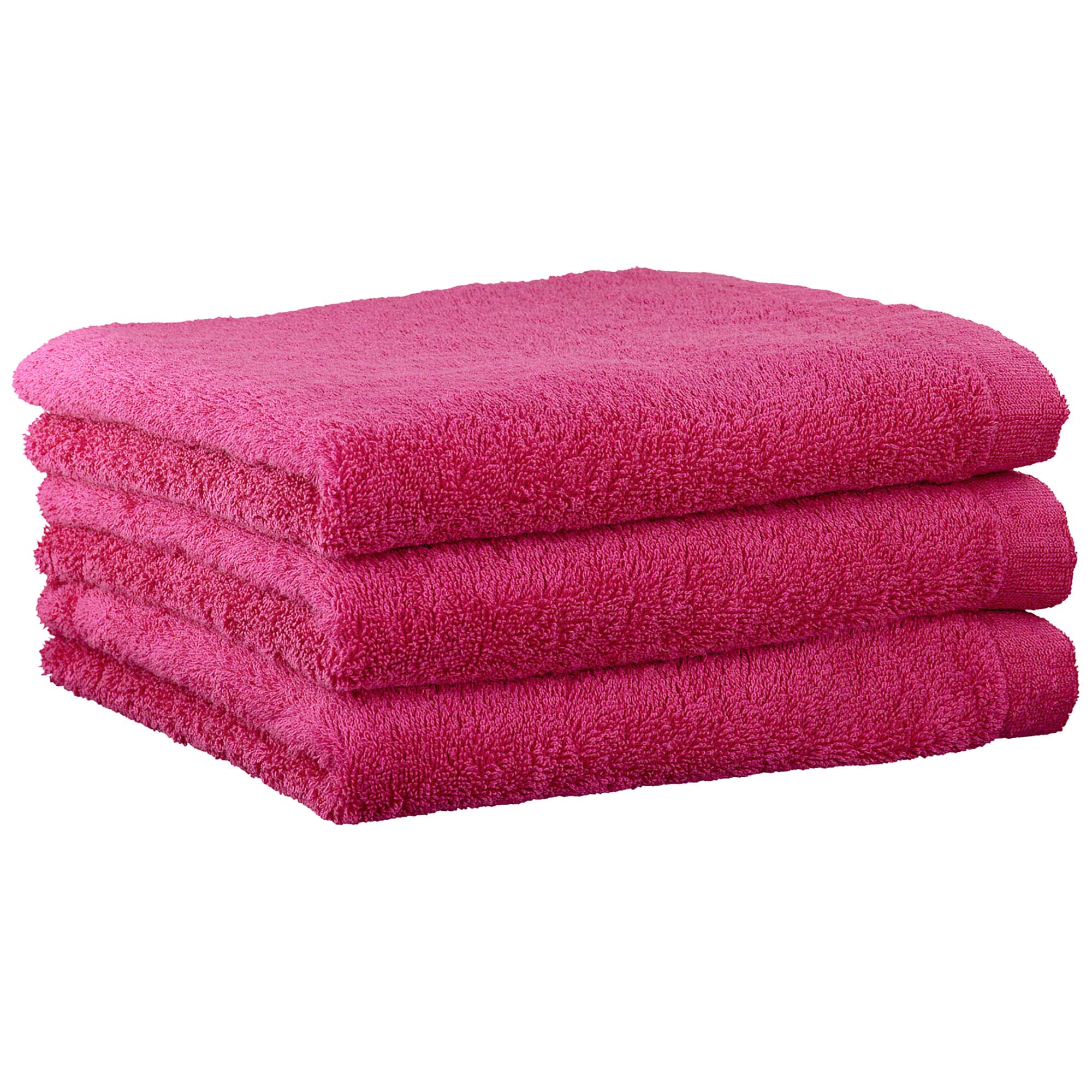 CAWÖ Gästetuch, 3er Pack - Lifestyle, Walkfrottier, Baumwolle, einfarbig