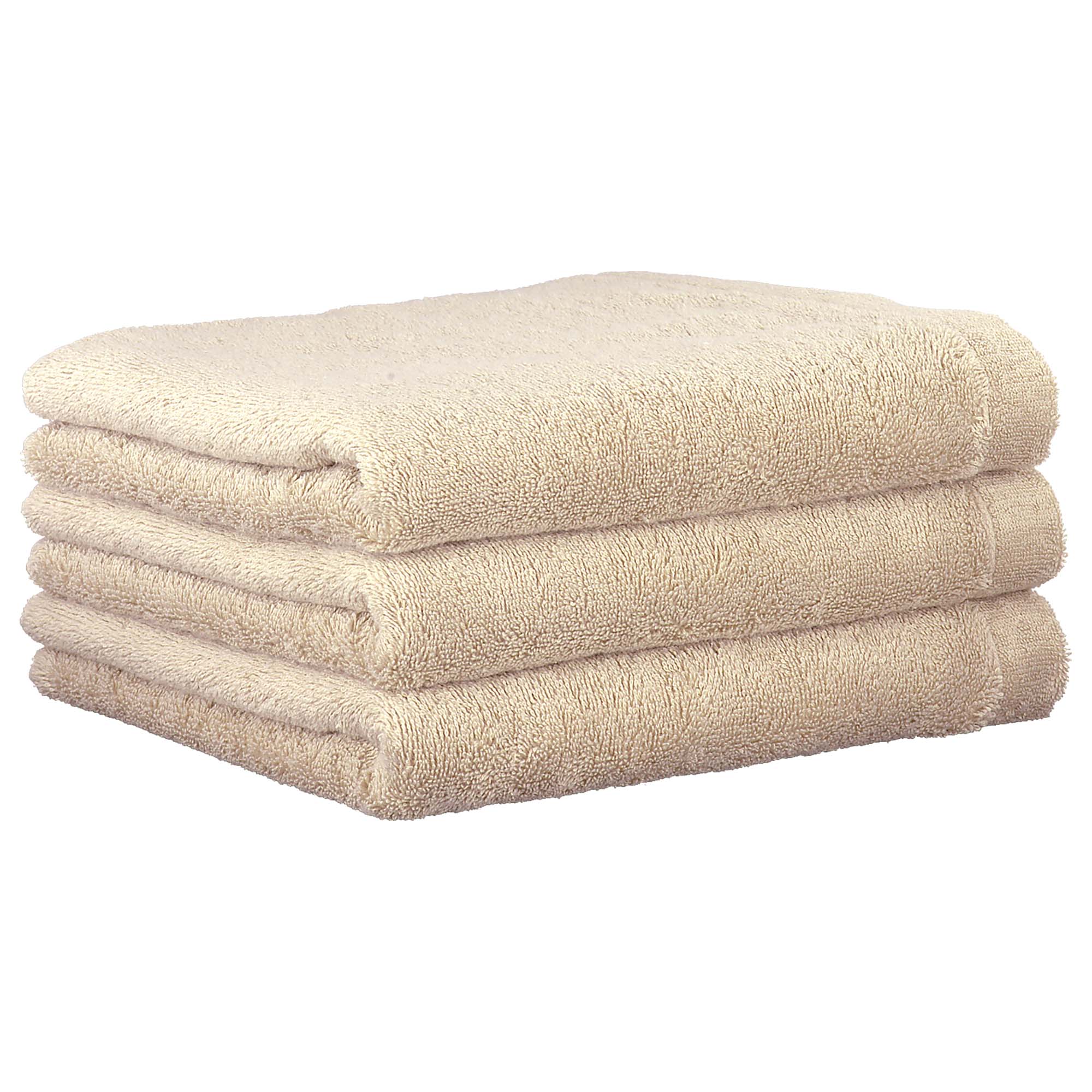 CAWÖ Gästetuch, 3er Pack - Lifestyle, Walkfrottier, Baumwolle, einfarbig