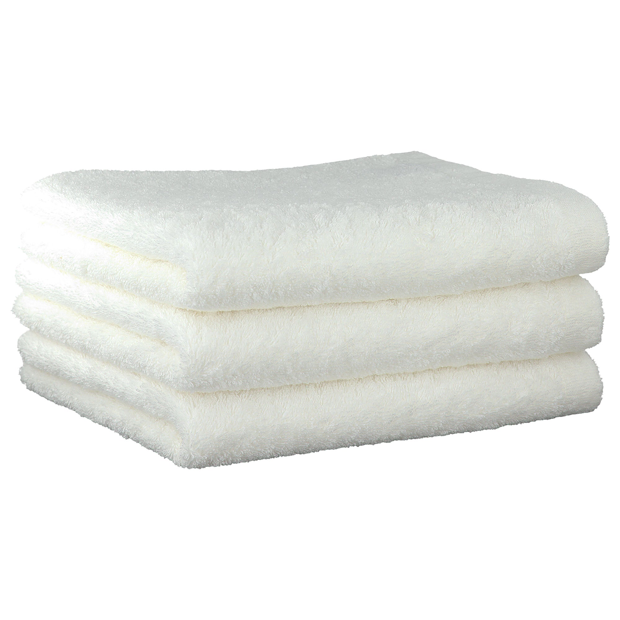 CAWÖ Gästetuch, 3er Pack - Lifestyle, Walkfrottier, Baumwolle, einfarbig