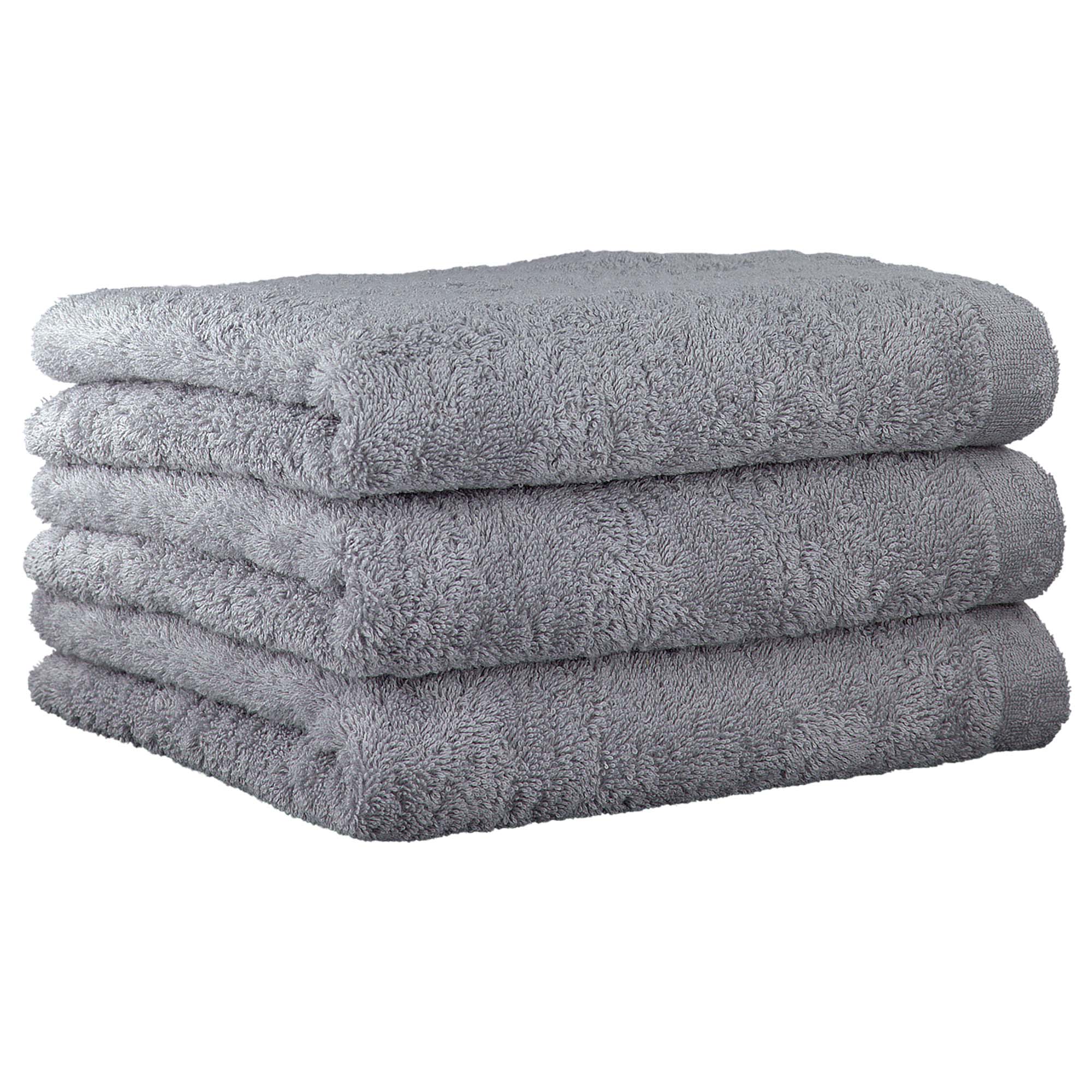 CAWÖ Gästetuch, 3er Pack - Lifestyle, Walkfrottier, Baumwolle, einfarbig