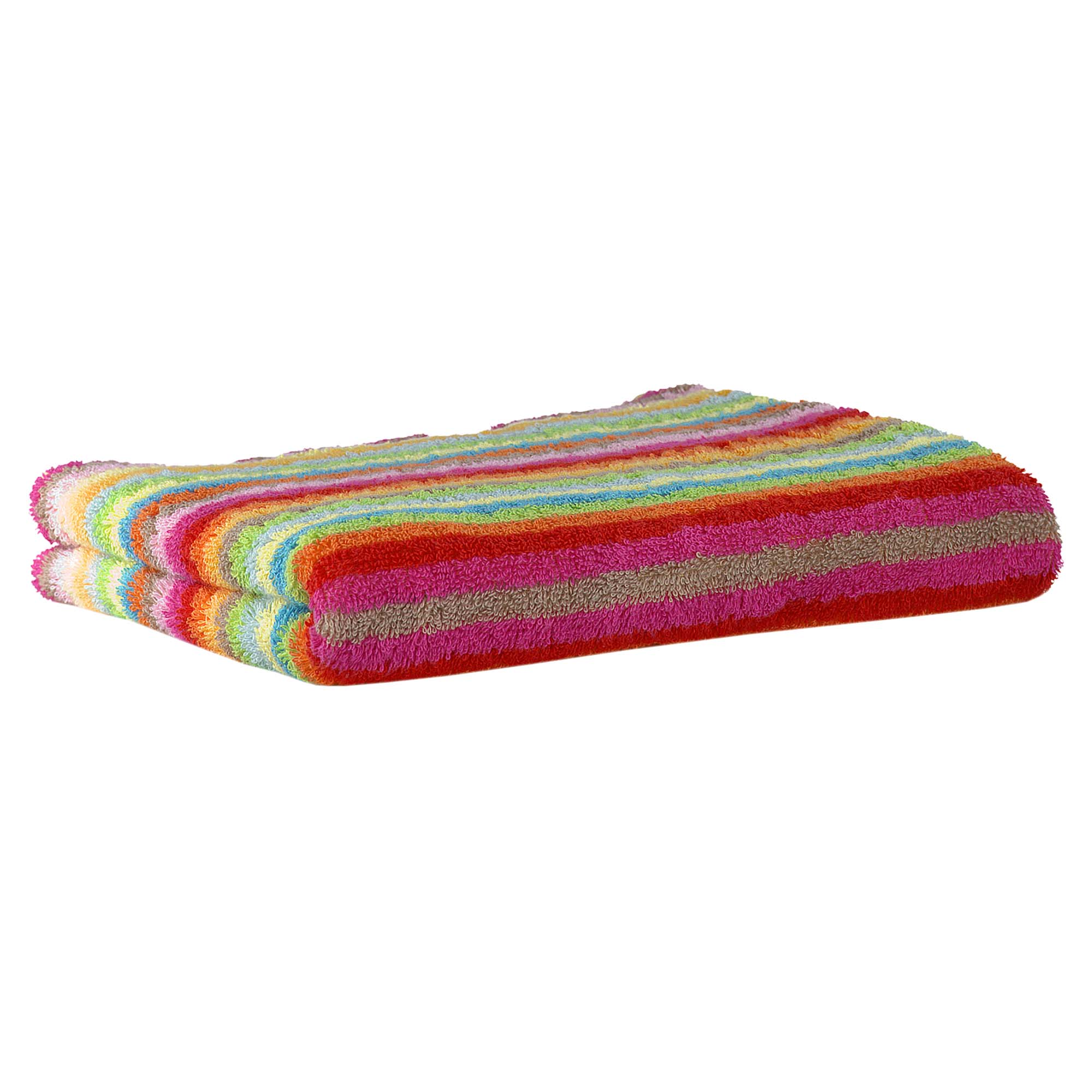 CAWÖ Shower towel - C Life Style multicolour, striped, terry towelling