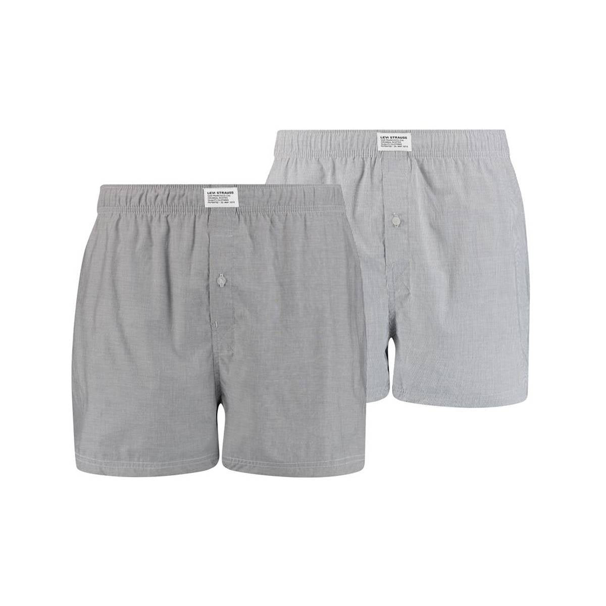 Levi's Men's Boxer Shorts, 2-Pack - Woven Shorts, Cotton, plain