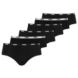 PUMA Ladies Iconic Hipster, Pack of 6 - Soft Cotton Stretch, ECOM