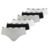 PUMA Ladies Iconic Hipster, Pack of 6 - Soft Cotton Stretch, ECOM