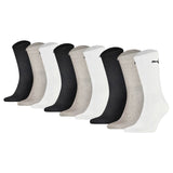 PUMA Unisex Socks, 9 Pack - Sport Crew Sock,Tennis Socks, ECOM