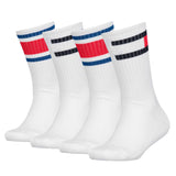 TOMMY HILFIGER Kinder Socken, 4er Pack - FLAG ECOM, Logo Design
