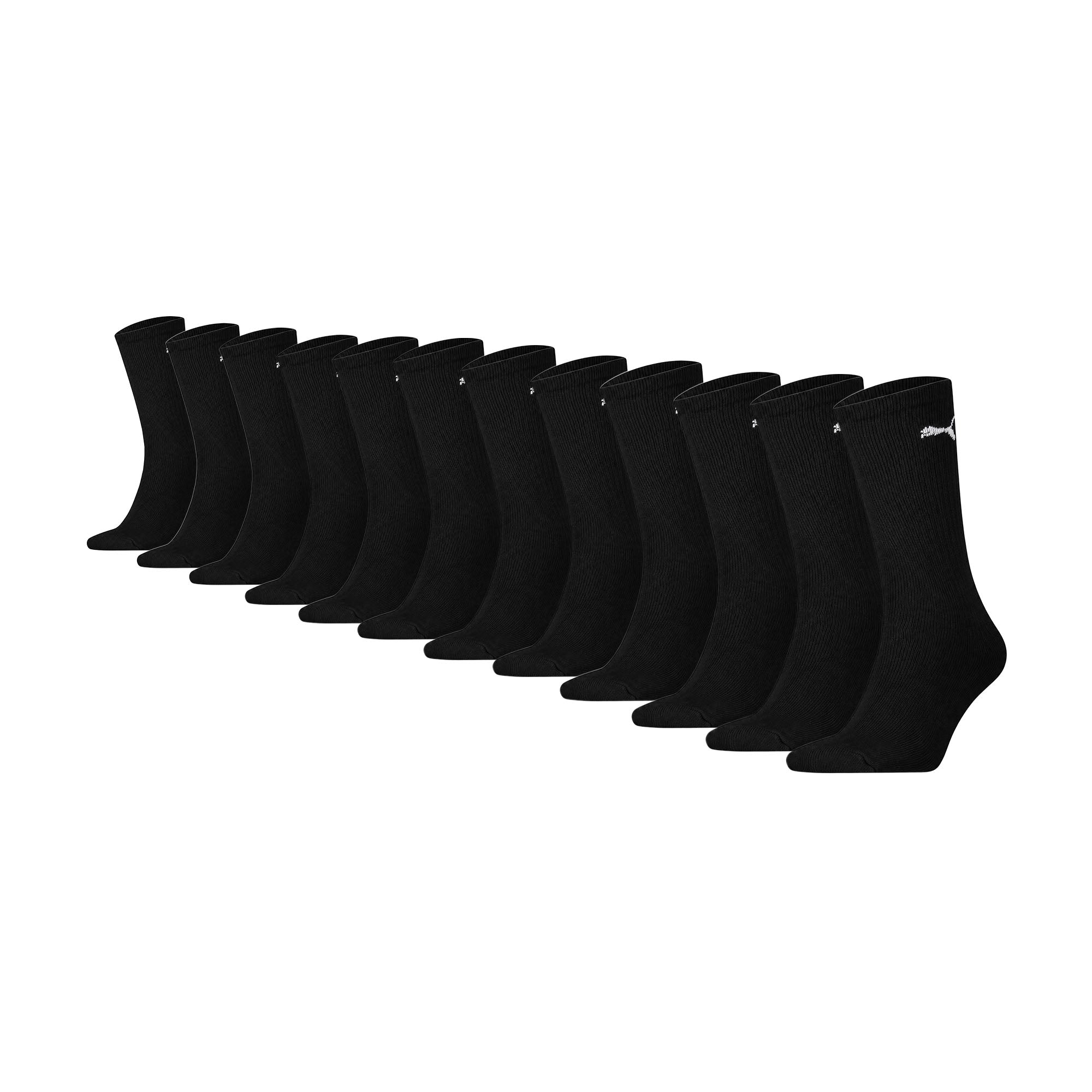 PUMA Unisex Socken, 12er Pack - Sport Crew Sock,Tennissocken, ECOM