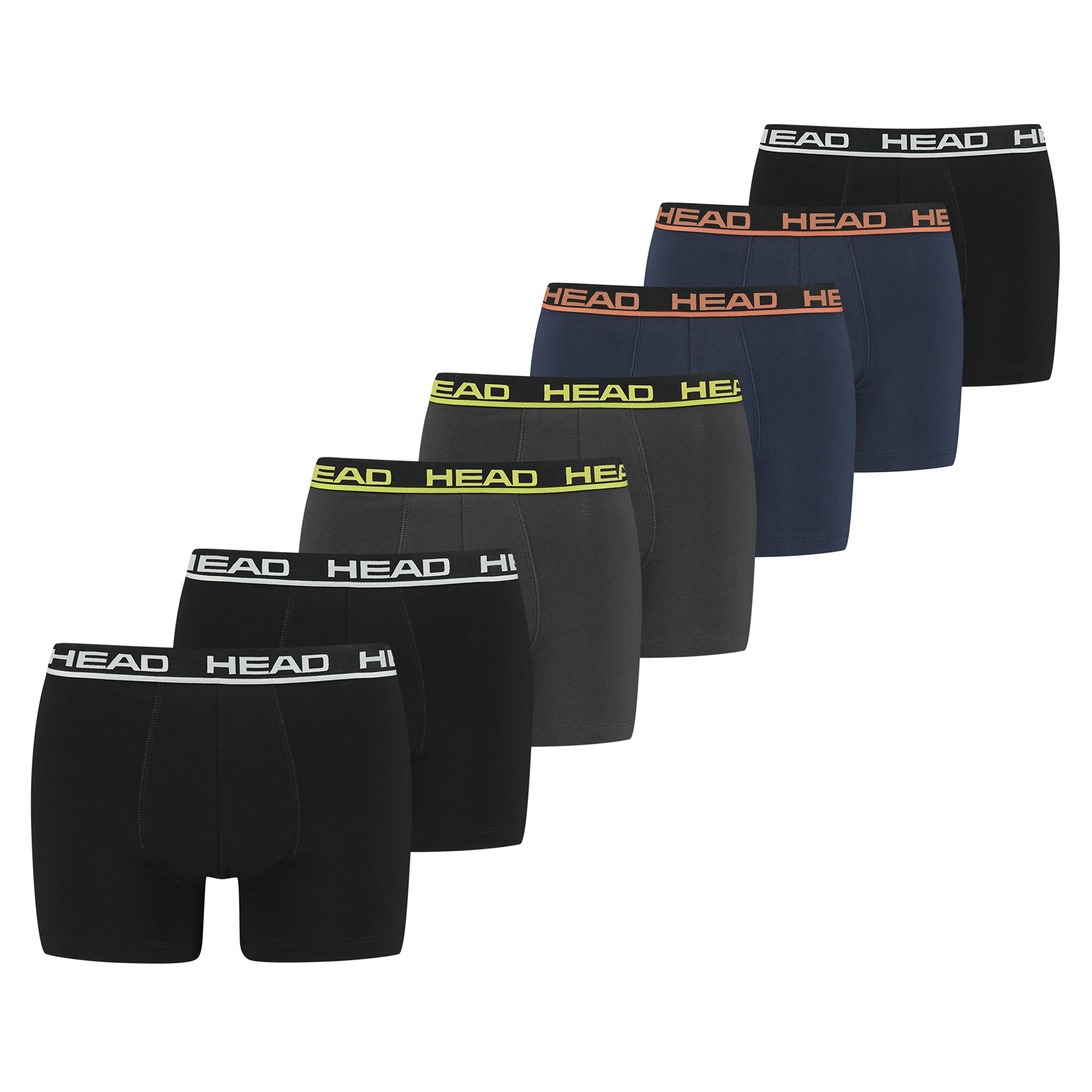 HEAD men's boxer shorts, 7-pack - Basic Boxer Trunks ECOM, Cotton Stretch