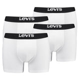 Levi's Herren Boxershorts, 4er Pack - Solid Basic Boxer Brief Organic, Logobund