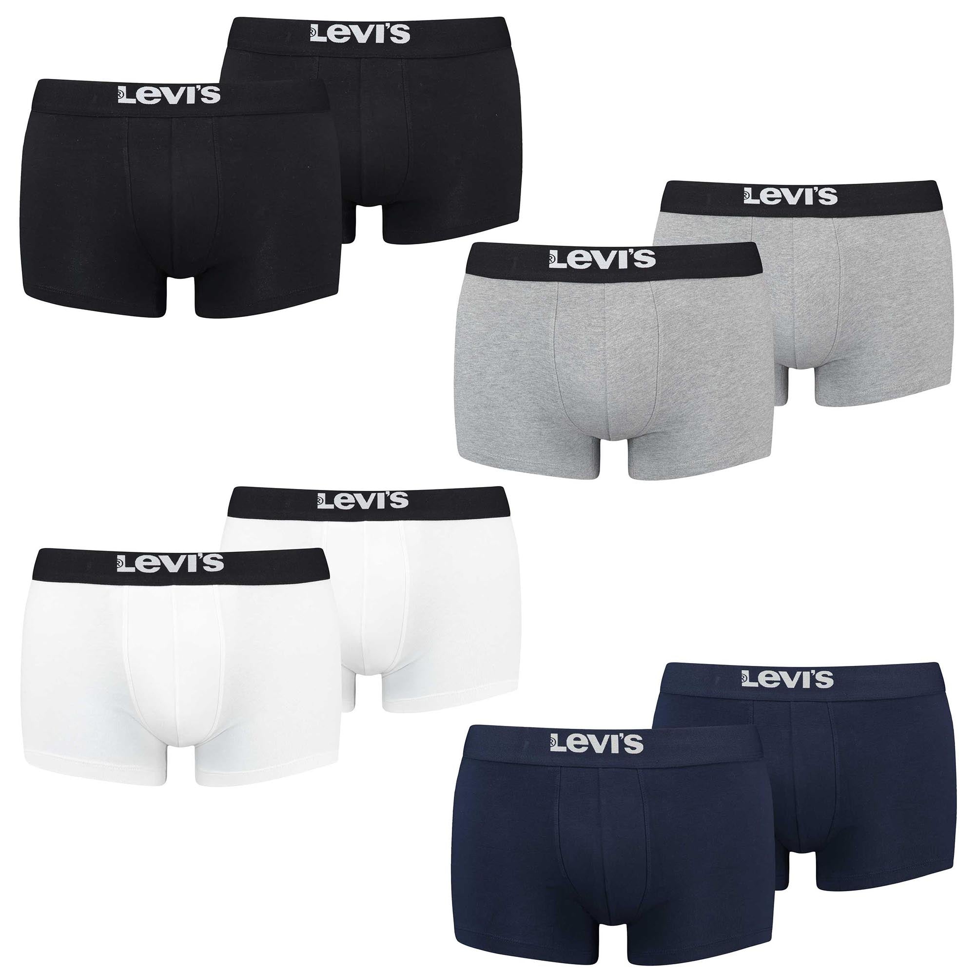 Levi's Herren Boxershorts, Multipack - Solid Basic Trunk, Logobund #1