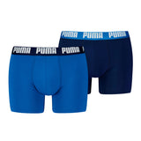 PUMA Herren Boxershorts, 2er Pack - Everyday Basic Boxers 2P, Cotton Stretch, einfarbig