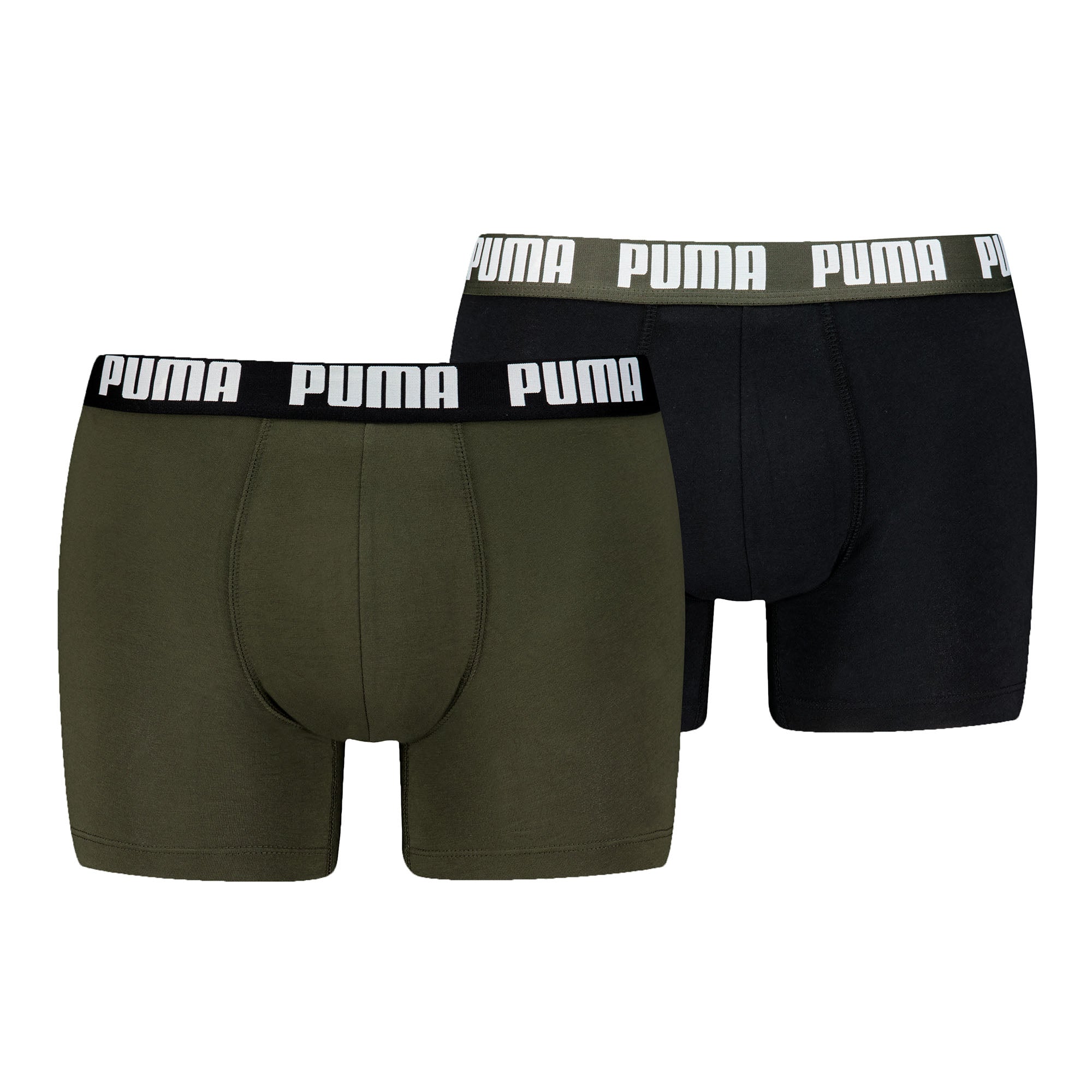 PUMA Herren Boxershorts, 2er Pack - Everyday Basic Boxers 2P, Cotton Stretch, einfarbig