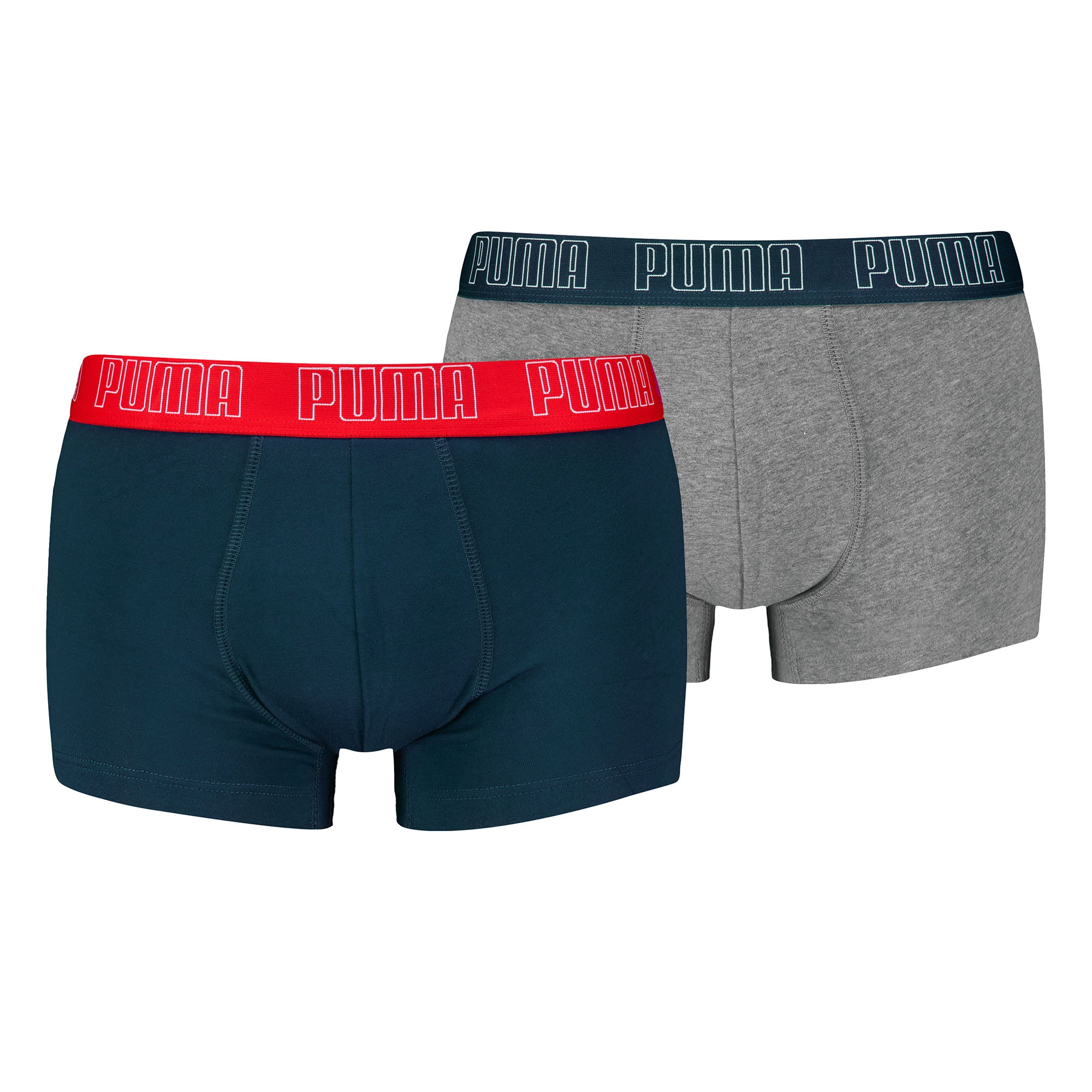 PUMA Herren Boxershorts, 2er Pack - Everyday Trunks 2P, Cotton Stretch, einfarbig