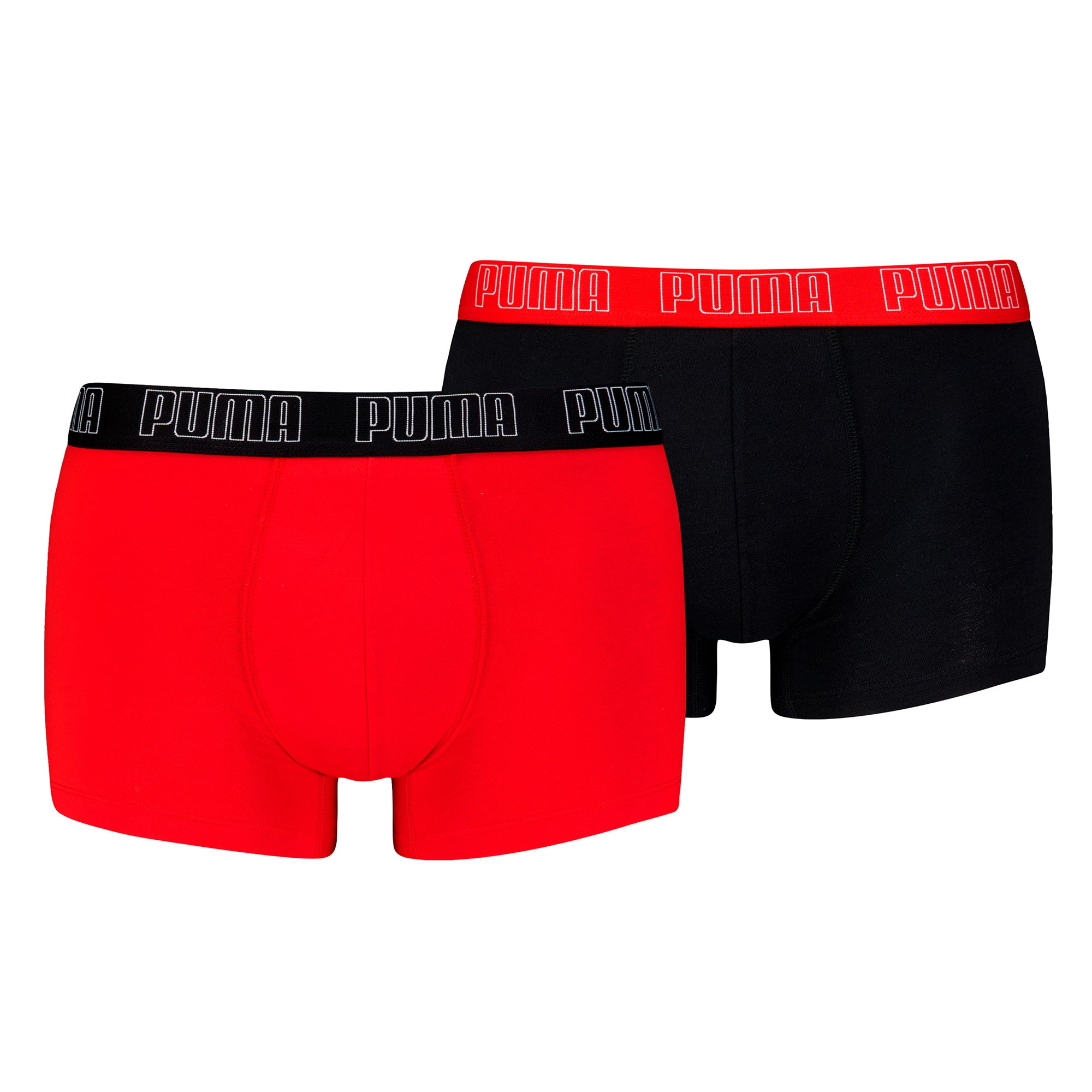 PUMA Herren Boxershorts, 2er Pack - Everyday Trunks 2P, Cotton Stretch, einfarbig