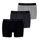 PUMA Herren Boxershorts, 3er Pack - Everyday Boxers 3P, Cotton Stretch, einfarbig