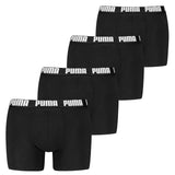 PUMA Men's Boxer Shorts, Pack of 4 - Basic Boxer ECOM, Cotton Stretch, Everyday