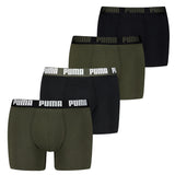 PUMA Men's Boxer Shorts, Pack of 4 - Basic Boxer ECOM, Cotton Stretch, Everyday
