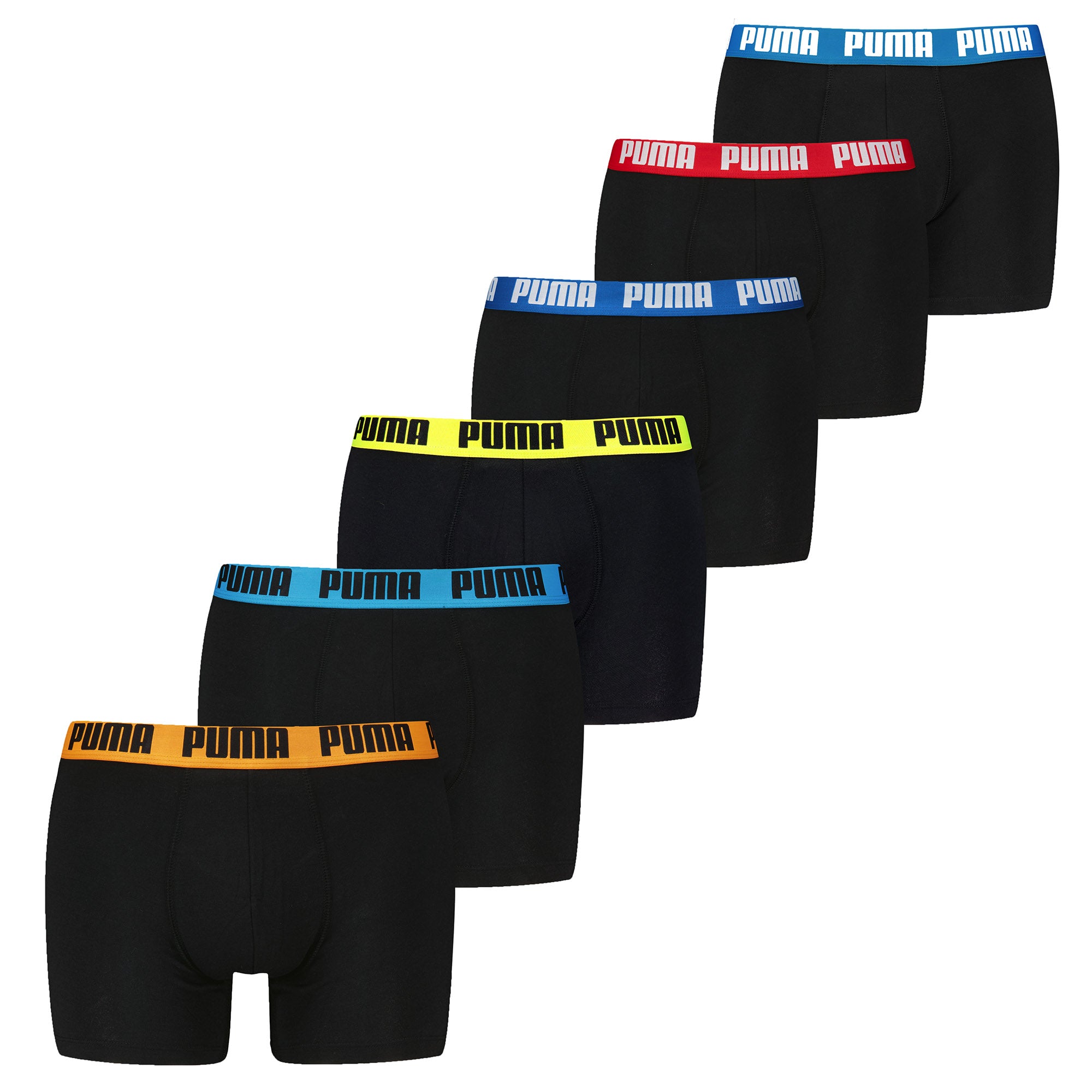 PUMA Herren Boxer Shorts, 6er Pack - Basic Boxer ECOM, Cotton Stretch, Everyday