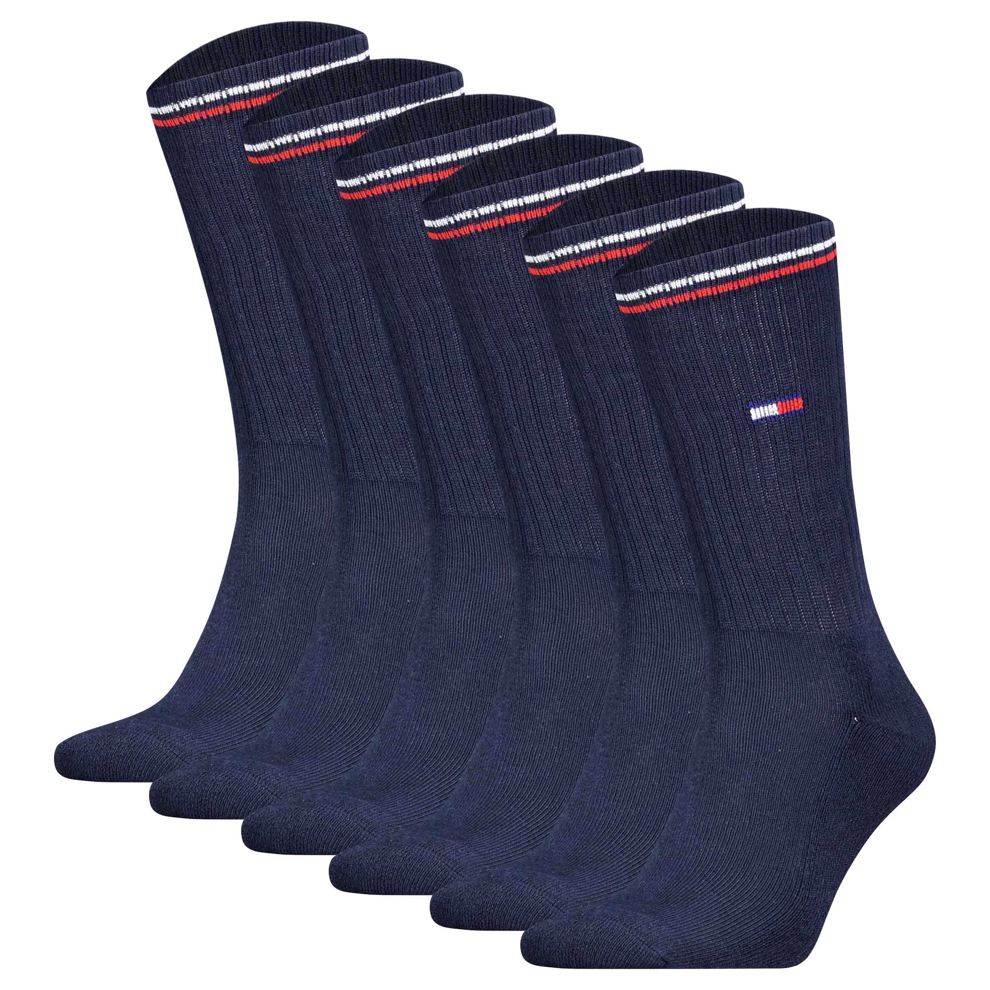 TOMMY HILFIGER Men Sports Socks, 6-pack - Iconic Sock, Tennis Socks