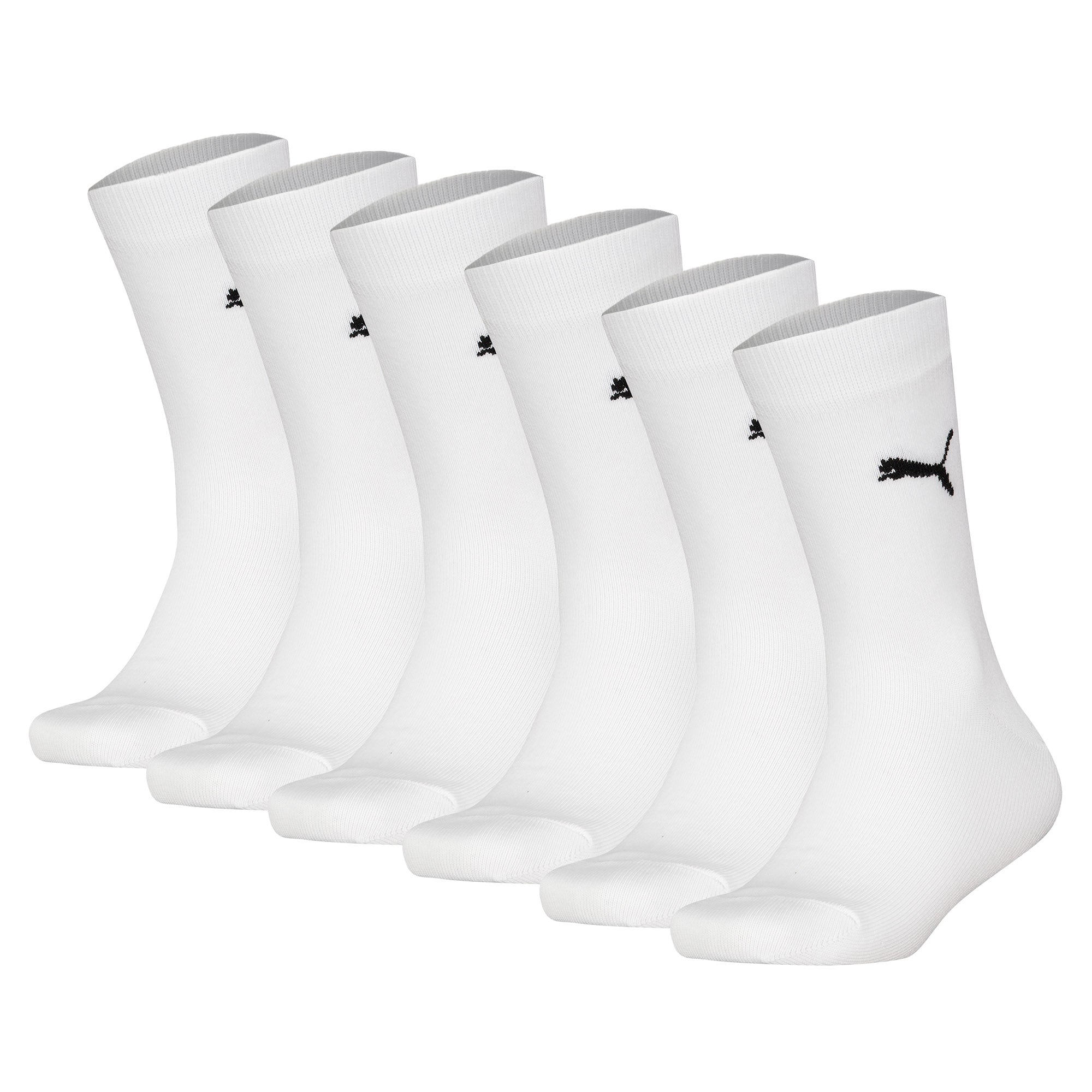PUMA Kinder Socken 6er Pack - Easy Rider, ECOM, einfarbig, Logo