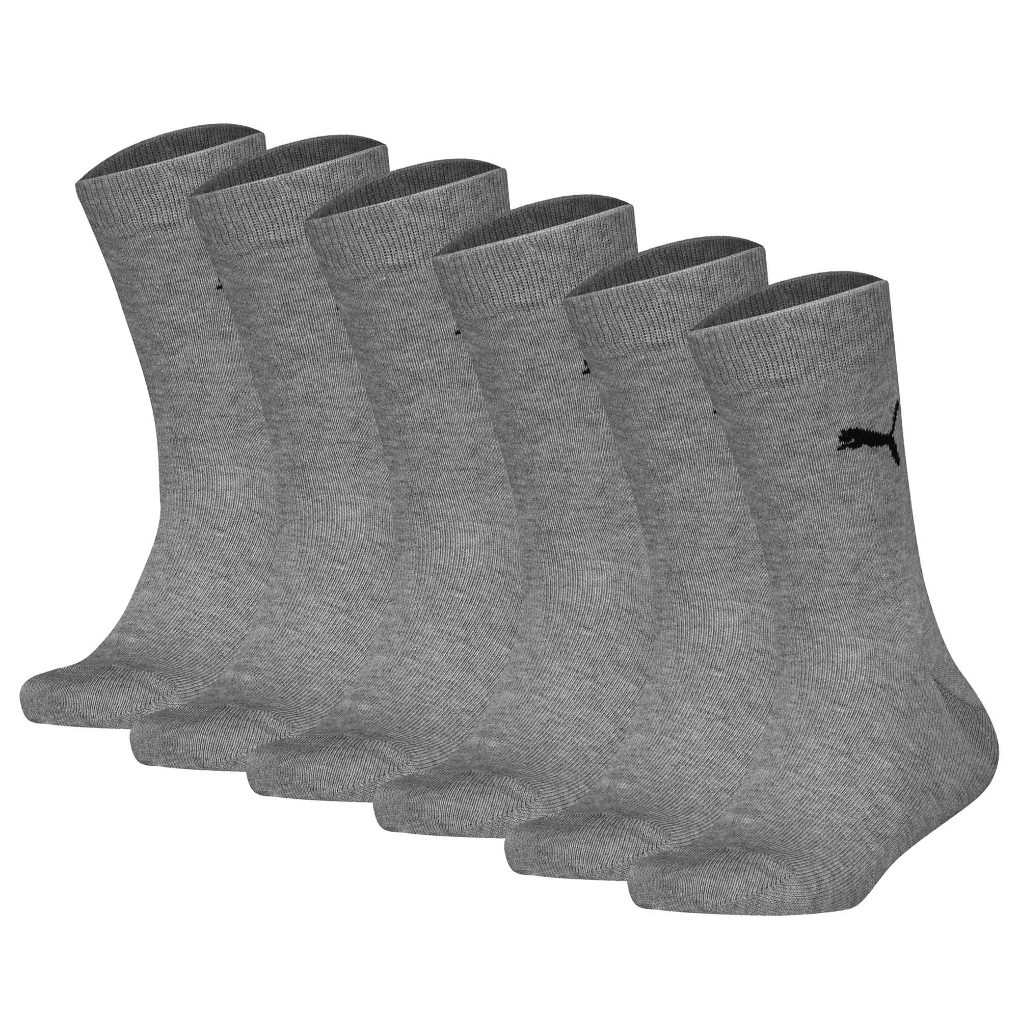 PUMA Kinder Socken 6er Pack - Easy Rider, ECOM, einfarbig, Logo