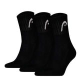 HEAD unisex socks, pack of 3 - All  Sports Training Short Crew, sports socks, logo, solid colour