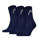 HEAD unisex socks, pack of 3 - All  Sports Training Short Crew, sports socks, logo, solid colour