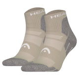 HEAD Unisex Quarter Hiking Socks, 2-pack - Hiking All Climates Quarter 2P, Sports Socks, Logo