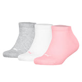 PUMA children sneaker socks, 3-pack – plain sneaker 3P, logo, single colour