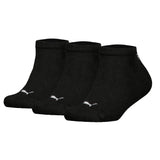 PUMA children sneaker socks, 3-pack – plain sneaker 3P, logo, single colour