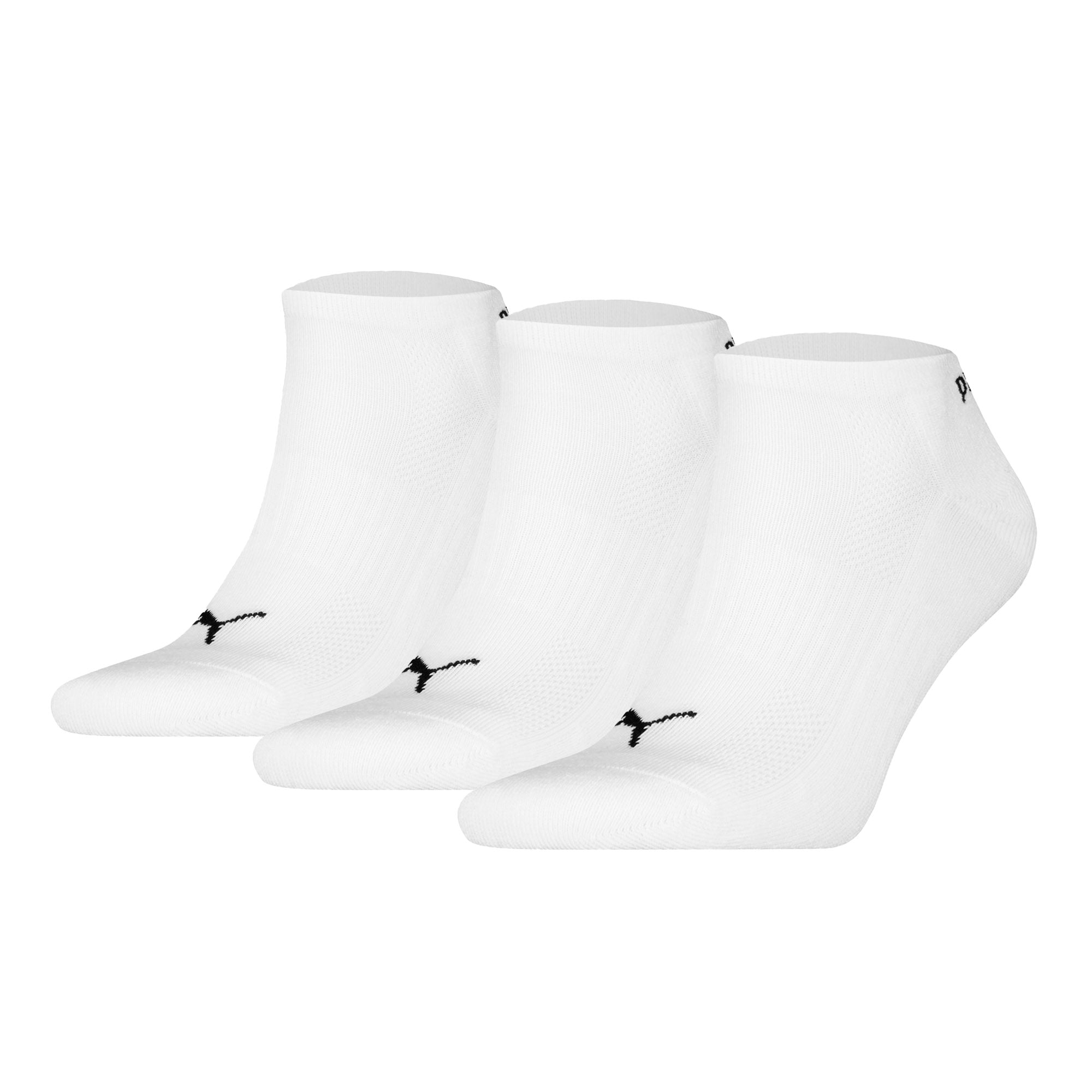 PUMA Unisex Sneakersocken, 3er Pack - Cushioned Sneaker 3P, Logo, einfarbig
