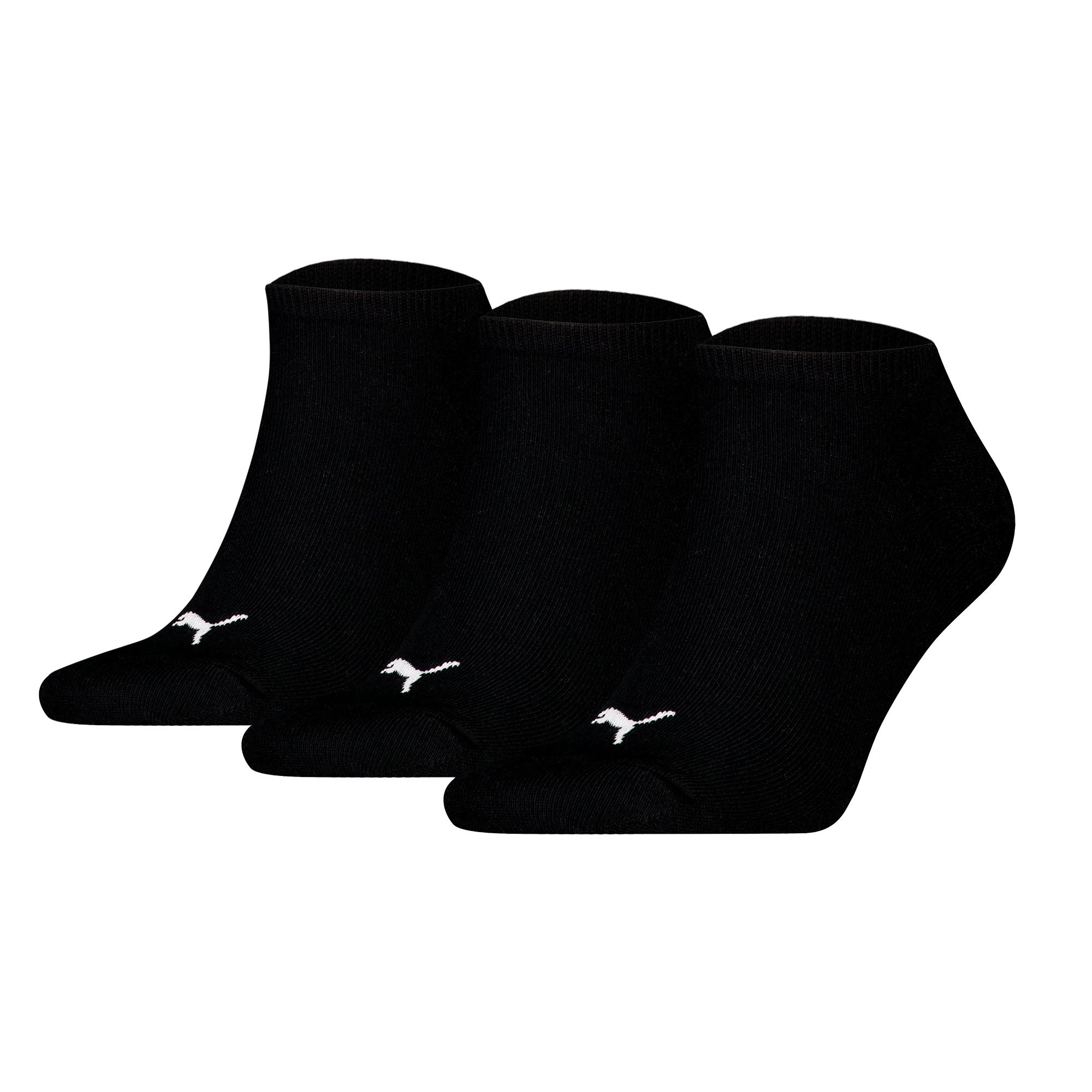 PUMA Unisex Sneakersocken, 3er Pack - Sneaker Plain 3P, Logo, einfarbig