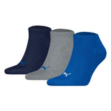 PUMA Unisex Sneakersocken, 3er Pack - Sneaker Plain 3P, Logo, einfarbig