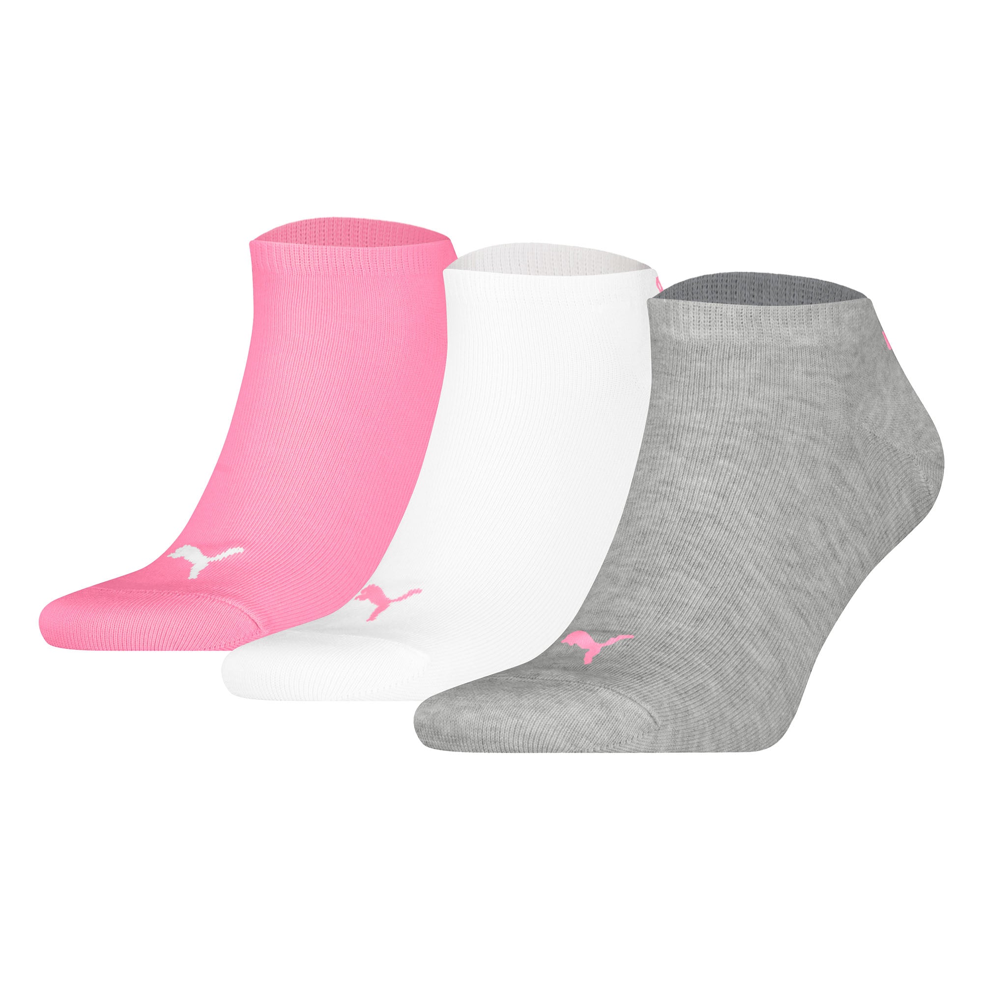 PUMA Unisex Sneakersocken, 3er Pack - Sneaker Plain 3P, Logo, einfarbig