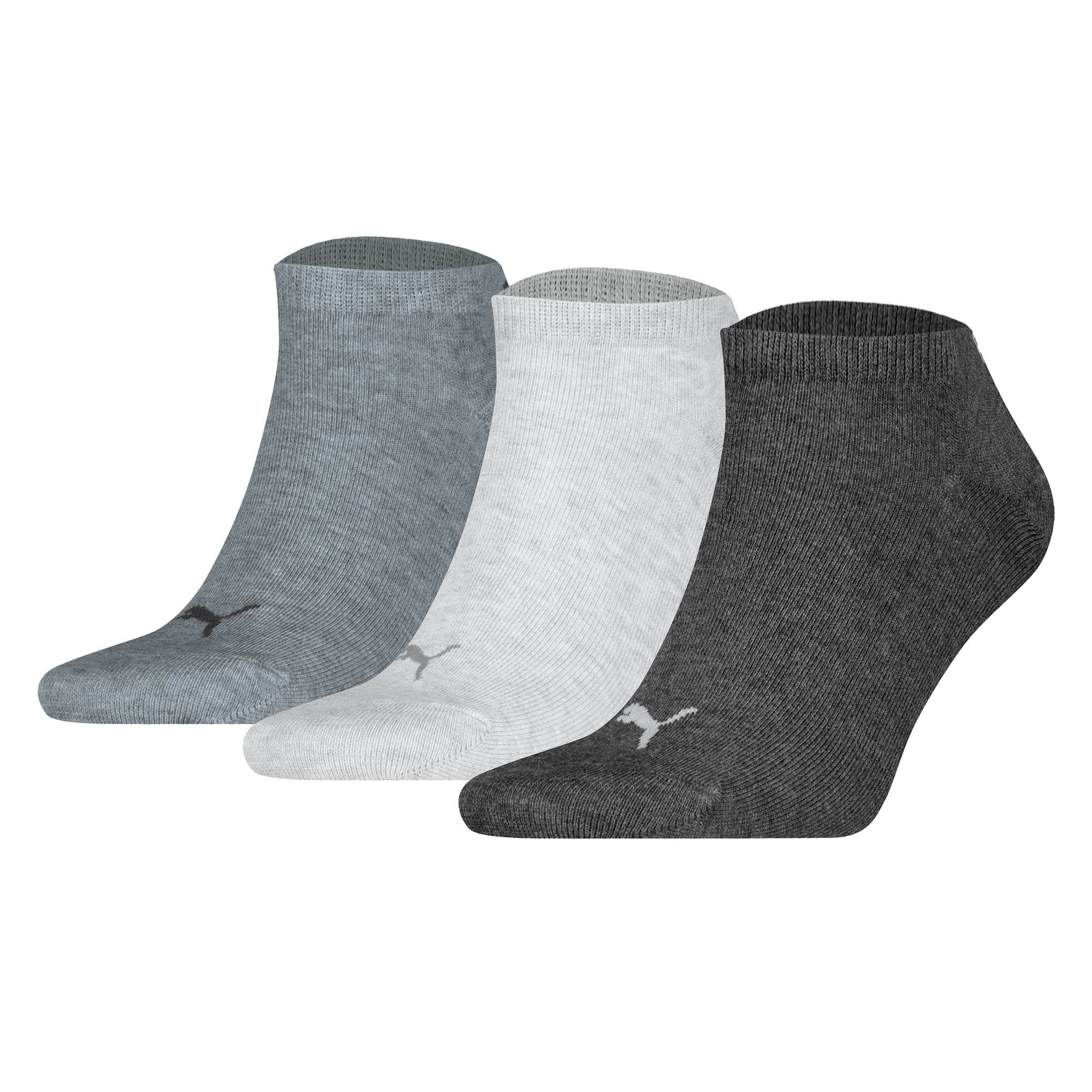 PUMA Unisex Sneaker Socks, 3-Pack - Sneaker Plain 3P, Logo, single-coloured