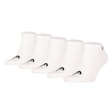 HEAD Unisex Sneaker Socken, 5er Pack - ELEMENTS ALL SPORTS SNEAKER ECOM, Kurzsocken, einfarbig