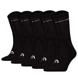 HEAD Unisex Socken, 5er Pack - ELEMENTS ALL SPORTS CREW ECOM, einfarbig