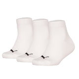 PUMA Kids Quarter Socks, 3-Pack - Plain Quarter 3P, Logos, single colour
