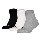 PUMA Kids Quarter Socks, 3-Pack - Plain Quarter 3P, Logos, single colour