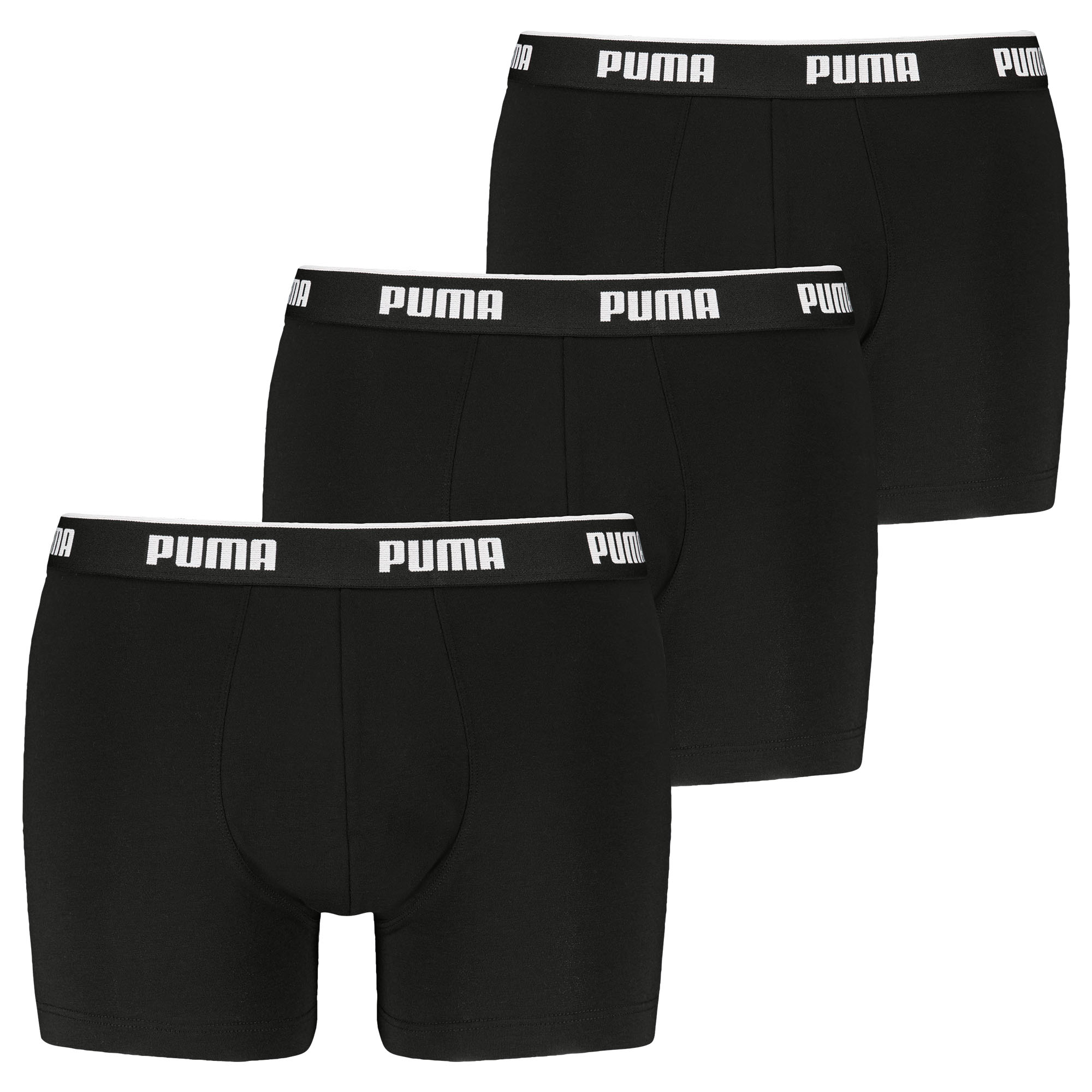 PUMA Men Boxer Shorts, 3-pack - Boxer 3P, Cotton Stretch, Logo, plain