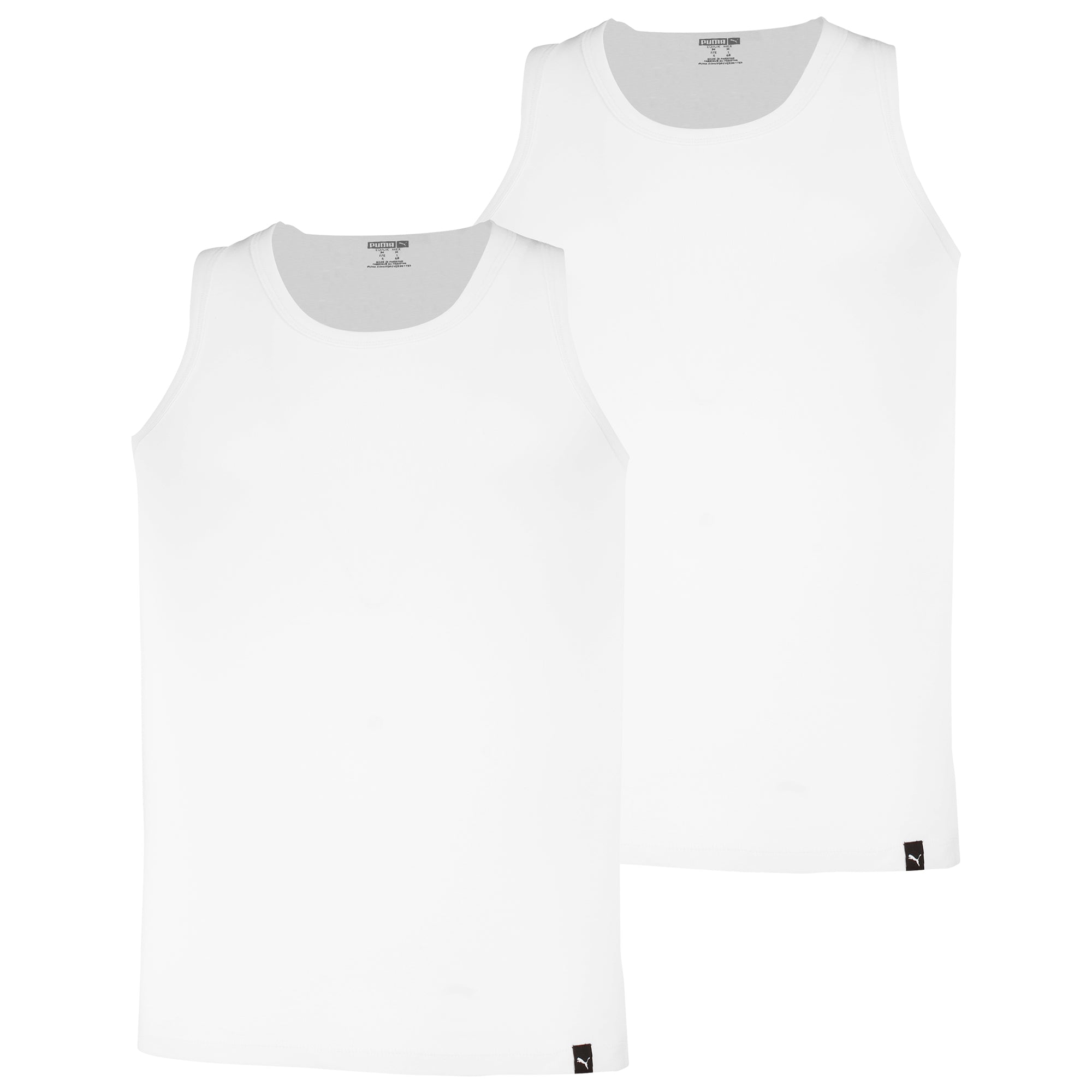 PUMA Men Tank Tops, 2-pack - Tank Top 2P, Undershirt, Round Neck, Regular Fit