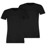 PUMA Men T-shirts, 2-pack – V-Neck Tee 2P, V-neck, Regular Fit, cotton, plain