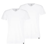 PUMA Men T-shirts, 2-pack – V-Neck Tee 2P, V-neck, Regular Fit, cotton, plain