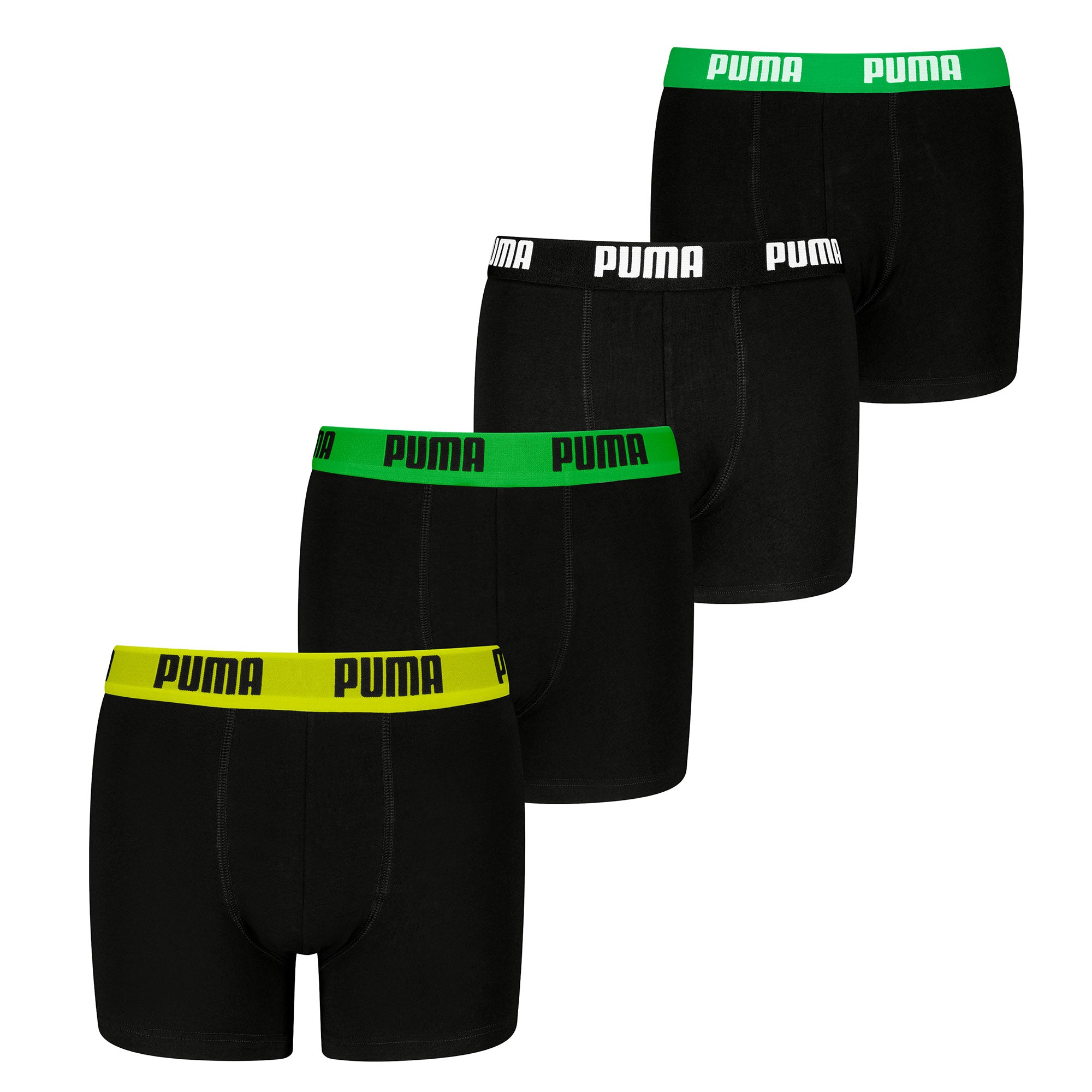 PUMA Boys Boxer shorts, 4-pack - Everyday Basic Boxers ECOM 4P, cotton blend, logo