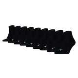 PUMA Unisex Quarter Socks, 9 Pack - Quarter Plain ECOM 9P, Logo, solid colour