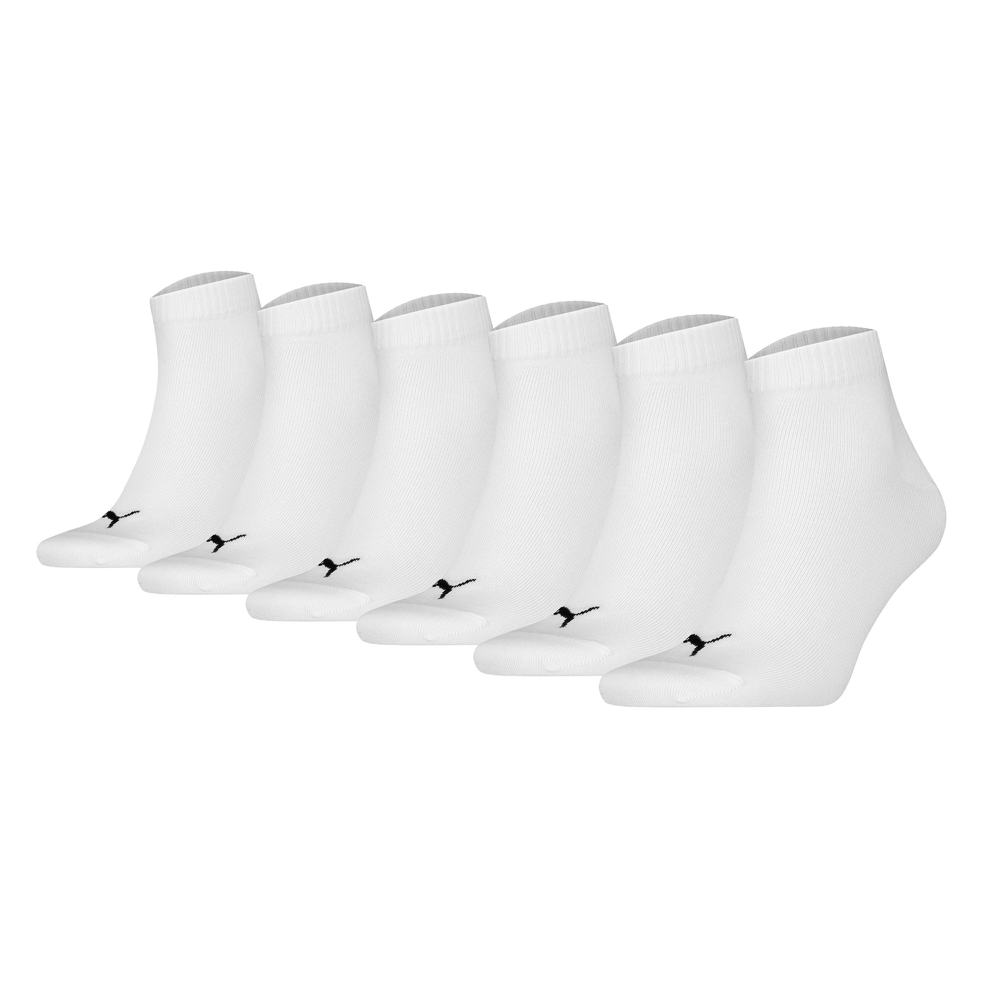 PUMA Unisex Quarter Socken, 6er Pack - Quarter Plain ECOM 6P, Logo, uni